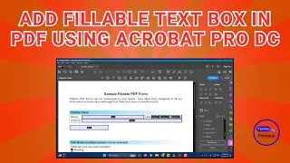 How to Add a Fillable Text Box in PDF Using Acrobat Pro DC