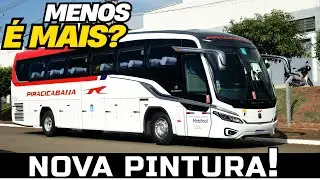 APROVADO? ÔNIBUS NOVO E NOVA PINTURA DE FRETAMENTO NA PIRACICABANA | BUSSCAR VISSTA BUSS 345 NB1