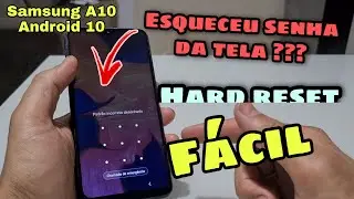 formatar / hardreset Samsung a10 Android 10 (QUANDO ESQUECE SENHA DA TELA)