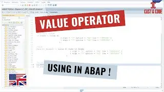 VALUE Operator Using in ABAP [7.40] [english]