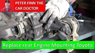 How to replace rear Engine Mounting Toyota RAV4. Years 2000 to 2012