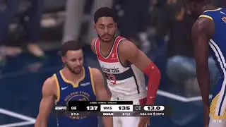 NBA 2K25 Gameday Mode | WIZARDS vs WARRIORS FULL GAME HIGHLIGHTS