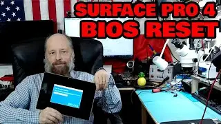 Microsoft Surface Pro 4 model 1724 Bios Password Reset with very shaky hands