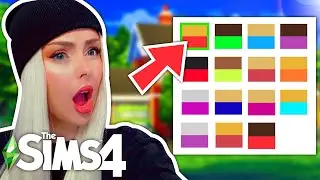 Using ONLY The Default Swatch to Build a House in The Sims 4 // Sims 4 Build Challenge