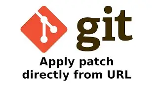 Git: Apply patch directly from URL