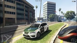 LSPDFR GTA 5 PC - Guardia Civil Seg Ciudadana Dia 14 (Presentación del Seat Leon ST)