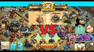 #CWL My Secret 1 ⭐ CW Base Def Replay!! EQ Invis Fire Ball 🔥 🏹 \\ TH16 Air VS TH16 & TH17 // COC #3