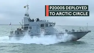 Royal Navy's smallest ships on epic journey across rough seas to Arctic