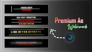 Top 10 Premium Watermark Like Ae In Alight Motion (+Preset)