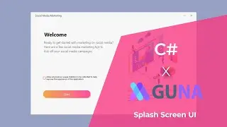 HOW TO MAKE SPLASH SCREEN UI  WITH C# | GUNAFRAMEWORK | UI WINFORM | VISUAL STUDIO