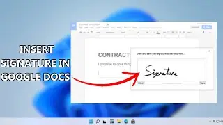 How to Insert Signature in Docs | Signature Line in Google Docs (2023)