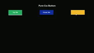 Button Hover and Active Effect || HTML and CSS Only no JavaScript