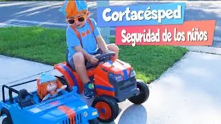 VIDEO DE SEGURIDAD SOBRE CORTADORAS DE CÉSPED PARA NIÑOS Y PADRES | Muñeca Blippi niña vestida