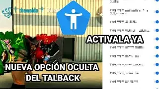 ESTA ES LA NUEVA OPCIÓN OCULTA DEL TALKBACK PARA DAR TODO ROJO FREE FIRE