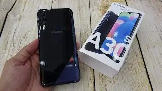 Samsung Galaxy A30s Prism Crush Black unboxing | FingerPrint test | Face ID test