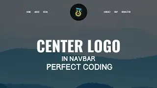 Center logo in navbar Perfect Coding (Most people do it wrong way)