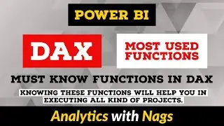 Most Used DAX Functions in Power BI Project Reports