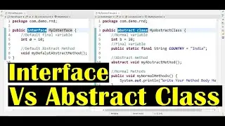 Java Interface Vs Abstract Class | What Is The Difference | Class#86