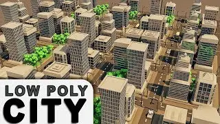 City | Low Poly | Cinema 4D Tutorial