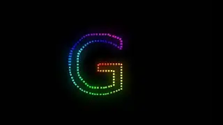 G - letter | Text Audio Spectrum Visualizer Green Screen HD | Awesome Avee Player Template