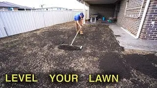 How To Level A Lawn | Lawn Renovation