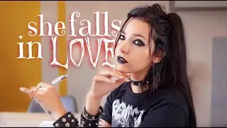 ASMR Goth Girl in the back of the class falls in LOVE with you