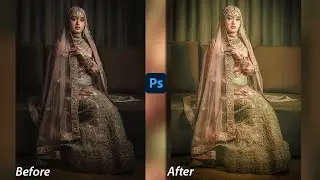 Portrait Pre Wedding Photo Retouching & Color Grading With Camera Raw Filter | Free Preset | P #01