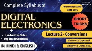 All Conversions in Detail with Short Tricks | Digital Electronics | CSE, IT, EE, ECE | Lecture 2