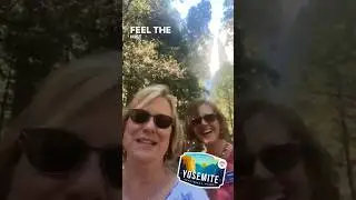 Suzette and Tricia from Yosemite Falls!!  #travel  #yosemitefalls #vacation #nationalpark  #tourism