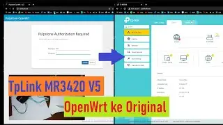 Flash Fw OpenWrt ke Fw Original TpLink mr3420 v5 🇮🇩