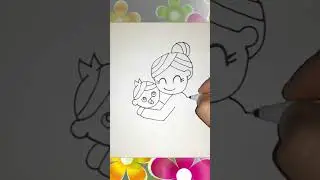 Рисуем Маму с ребенком