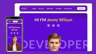 How To Make A Portfolio Website Using HTML CSS JS | Complete Responsive Website Design🎨