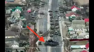 Classic Infantry Anti-Armor Tactics: Russian Armored Column Ambushed in Ukraine.