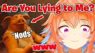 Kiara Can't Stop Laughing After Meeting Her Most Honest Fan in Liar's Bar 【Hololive EN】