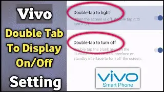 Double Tap To Screen On And Off Vivo | Vivo Double Tap Screen On Off