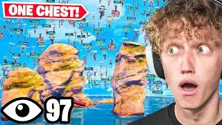 I Got 100 Players To Land At The SMALLEST POI In Fortnite! (One Chest)