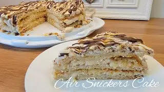 Air Snickers Cake: FLUFFY, CRUNCHY, & DELICIOUS Recipe!