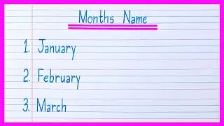 January February | Months Name | Mahino Ke Naam | January February Ki Spelling | Month Name