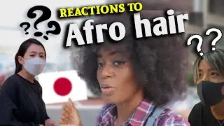 Japanese public reactions to afro hair | hidden camera