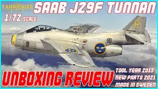 TARANGUS 1/72 SAAB J 29 F TUNNAN UNBOXING REVIEW