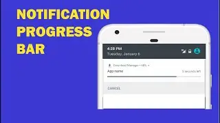 Android tutorial - 42 - Notification Progress Bar | Download Progress Bar | Loading Bar