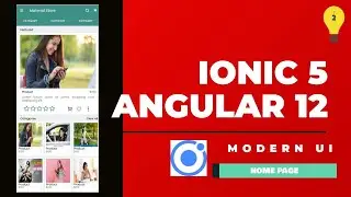 Ionic 5 Angular 12 Modern UI : Material Desing Home Page