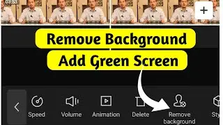 How To Add Green Screen In Capcut Video || Remove Background On Capcut