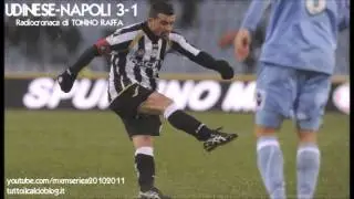 UDINESE-NAPOLI 3-1 - Radiocronaca di Tonino Raffa (28/11/2010) da Radiouno RAI