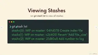 006 Working With Multiple Stashes