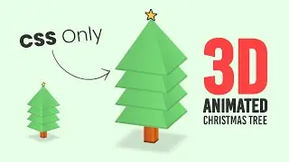 Animated Christmas Tree using Html & CSS Only | CSS 3D Animation Effects @OnlineTutorialsYT