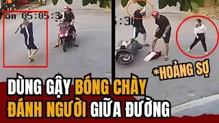 Dùng GẬY BÓNG CHÀY, Đánh Người Đàn Ông Giữa Đường, Khiến Bé Gái HOẢNG LOẠN | Tin Tức Miền Tây