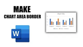 How to make chart area border transparent in word