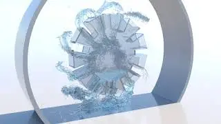 3ds Max Fluids (Bifrost) - Water Spinner - (Fluid Simulation)