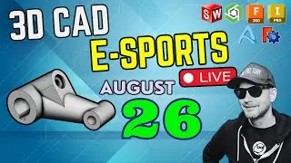 CAD vs CAD eSport! Model Monday LIVE - 1 PM  - August 26th - Speedmodeling!